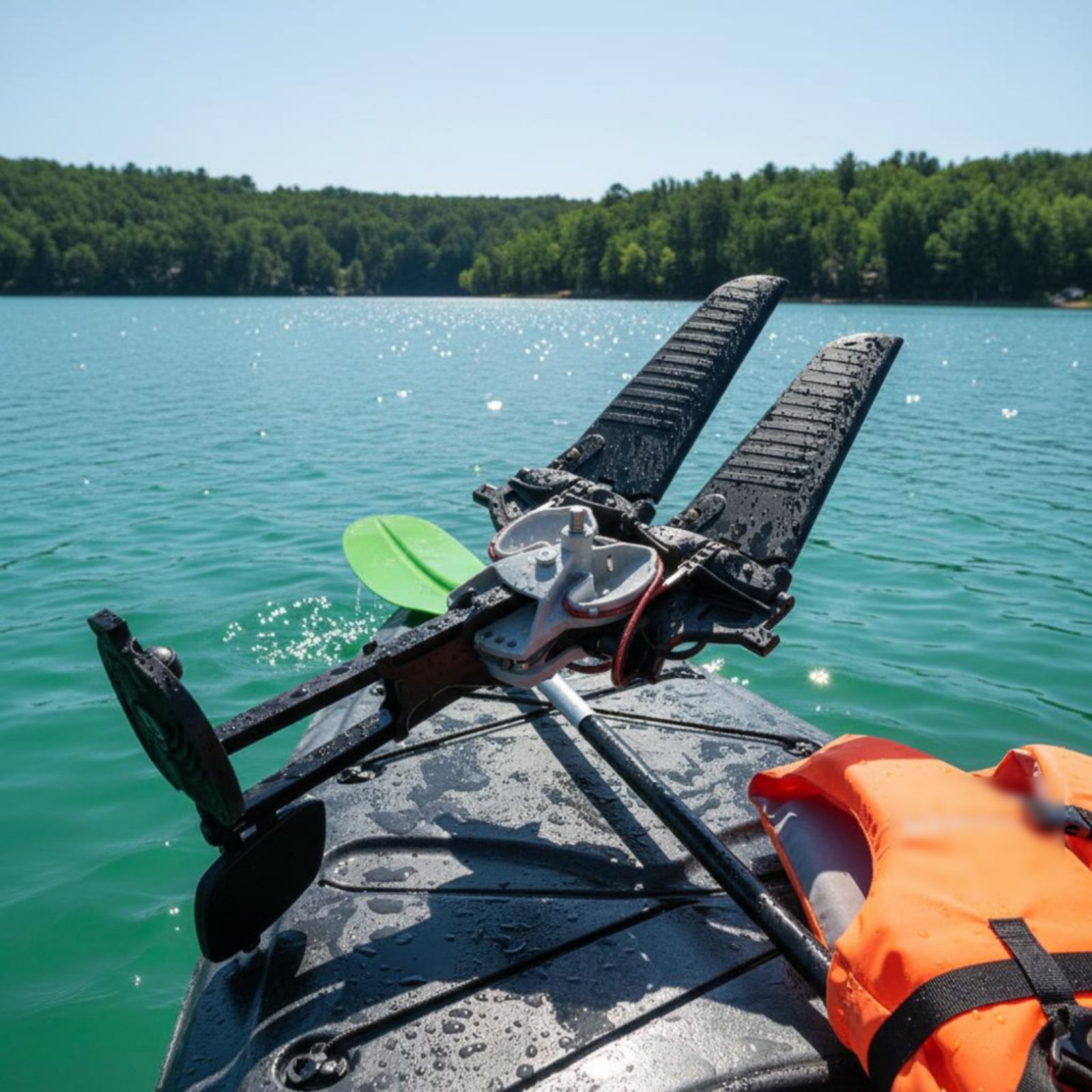 Fishing Kayak Inflatable - Sistema de Pedales para Kayak con