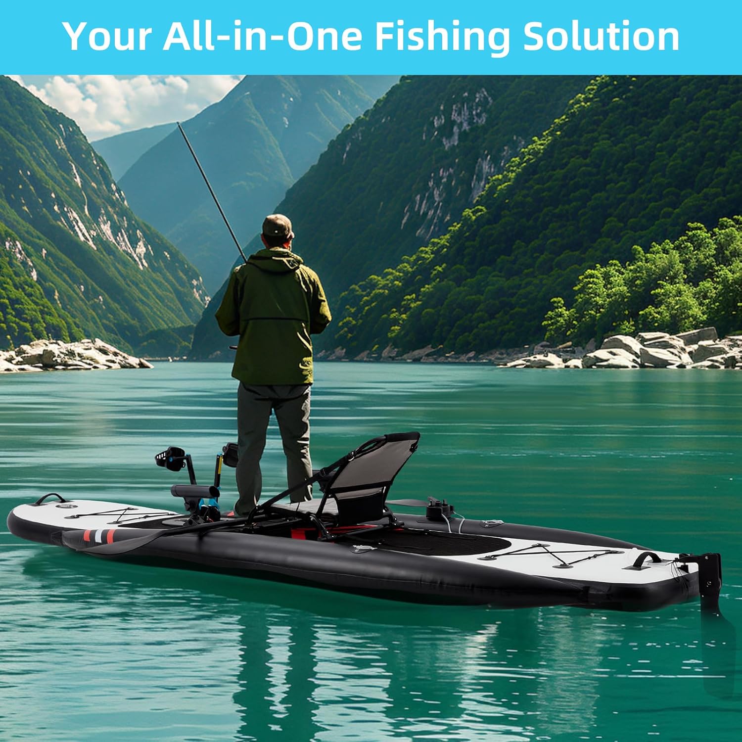 Kayak Inflable de Pesca de PVC - Fishing Kayak Inflatable reseña y precio