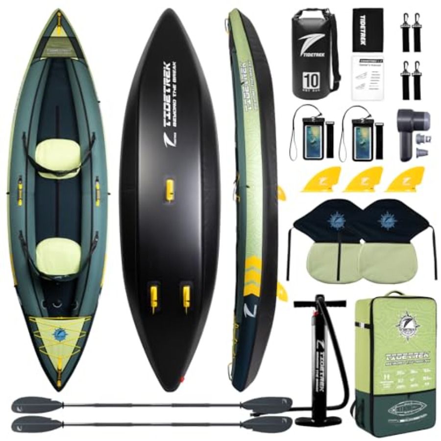 Kayak inflable de turismo para - Fishing Kayak Inflatable reseña y precio