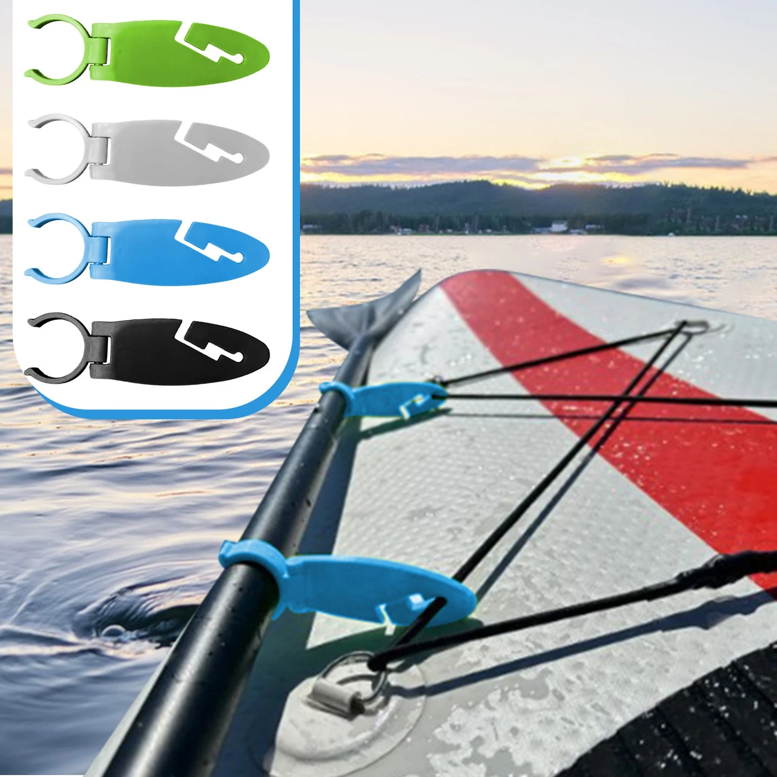 Parches de anillo en D de acer - Fishing Kayak Rod Holder reseña y precio